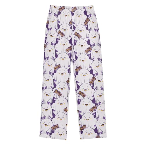 ZZKKO Cute Ghost Halloween Boys Pants for Kids Jogger Pants with Pockets S-XL