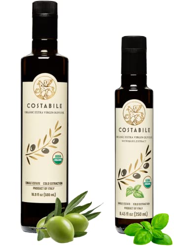 Aceite de Oliva Extra Virgen infusionado con Albahaca
