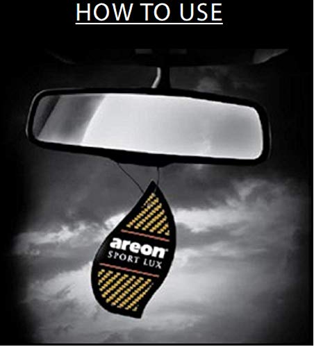 Image of AREON Sport LUX Quality Perfume /Cologne Cardboard Car & Home Air Freshener, Platinum (Pack of 24)