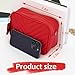 Cartera Roja de Mujer Fashionable Small Wallet Camera Case With Chain Shoulder Strap and Pendant Large Capacity Red Purse Suitable for Dating, Shopping