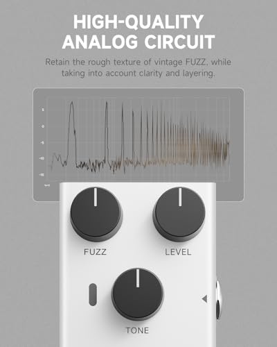 Donner Fuzz Pedal for Electric Guitar, DIY Shell, Analog True Bypass Effects Pedal, Vintage-to-Modern Fuzz Tone（EMBARK 07） - image 5