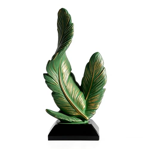Estatua de plumas de resina abstracta de 6.5 pulgadas miniatura 1