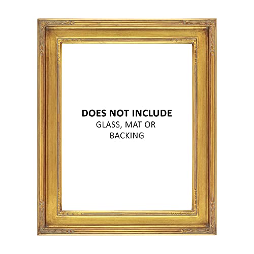 Creative Mark Plein Air Museum Collection Nouveau Picture Frame Solid Wood Composition Hand-Leafed Museum Quality Closed Corner - Gold 18x24 by Creative Mark - Image 3