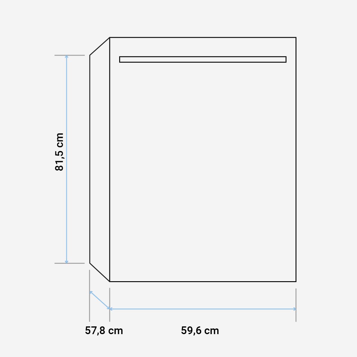 UNIVERSALBLUE Lavavajillas Digital Cristal Blanco Semi Inegrable 60 cm | 5 Programas de Lavado | 12 Servicios | INCLUYE SUBIDA A PLANTA