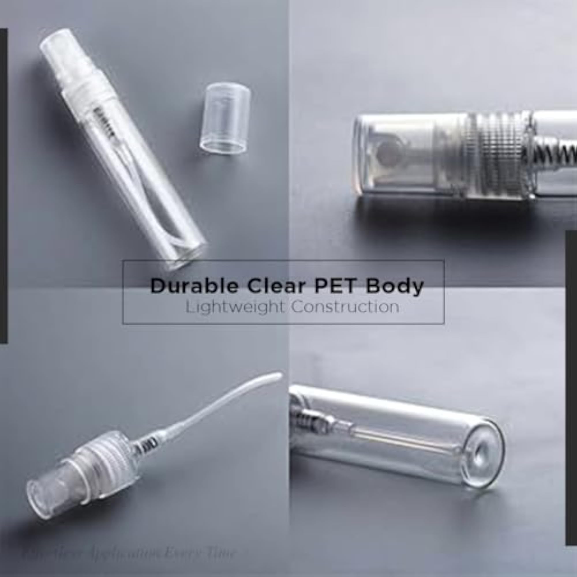 Pack of 3 Mini Pocket Mist Spray Bottles, Refillable