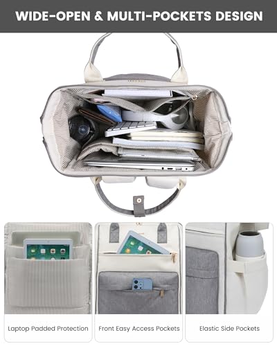 Image of LOVEVOOK Laptop Backpack for Women, 17 Inch Work Teacher Nurse Bag