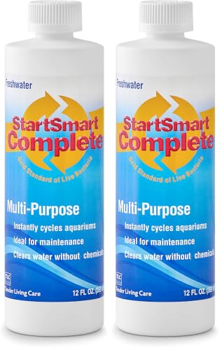 Image of TLC Products StartSmart Complete Freshwater Aquarium Cycle Starter & Beneficial Nitrifiers, Supports Clear Water & Biofiltration, Reduces Excess Sludge, 12 oz (355 ml) (Pack of 2)