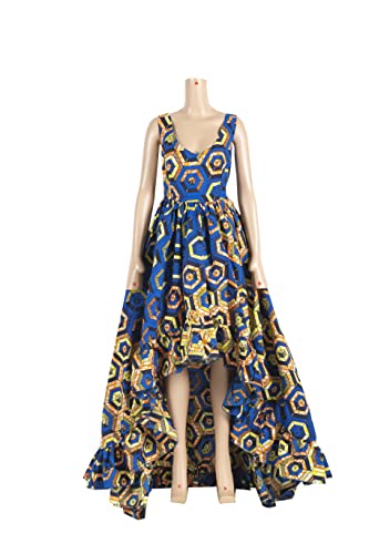 iooiooi African Dresses for Women Party Robe Plus Size Print Dashiki Dinner Dress2