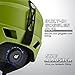 Odoland Snow Ski Helmet and Goggles Set, Sports Helmet and Protective Glasses-Shockproof/Windproof Protective Gear for Skiing, Snowboarding, Motorcycle Cycling, Lime Green, XS