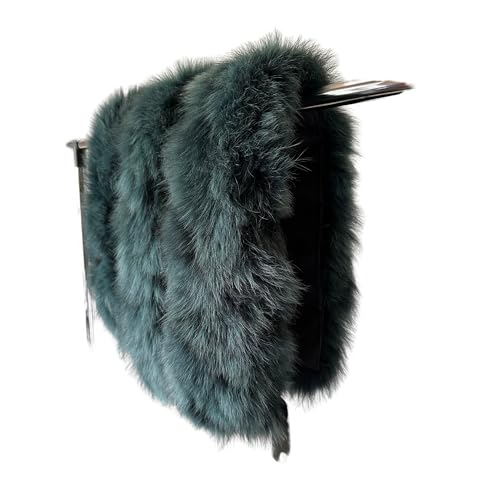 Green Collar Fur fox for winter coat parka hood 75 cm
