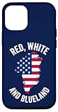 Rouge Blanc et Blueland Groenland USA Drapeau Amérique Coque pour iPhone 12/12 Pro