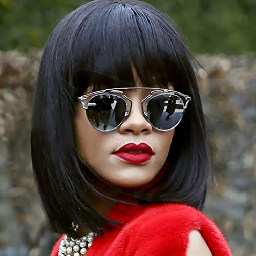 Small Round Sunglasses Men Women Mirror Lady Female Sun Glasses Cat Eye3