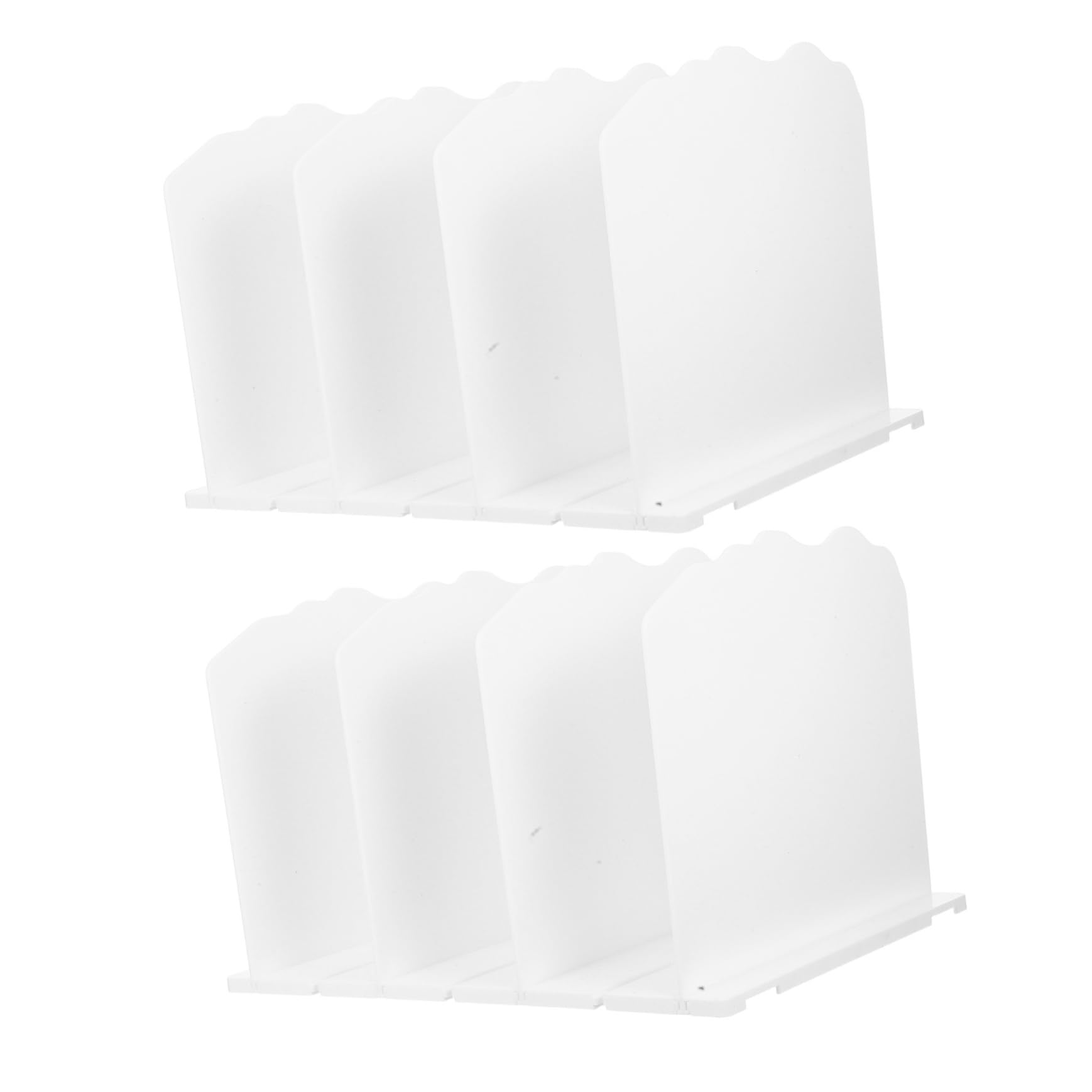 Organizador de Puerta Colgante para Armario, Divisores de Almacenamiento Ajustables de Plástico, Estante para Guardar Bolsos, 2 Piezas, Blanco, Fácil Montaje