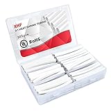 XHF 205 PCS Length 3.5' White 3:1 Waterproof Automotive Electrical Heat Shrink Tubing Assortment Kit Large Size Marine Grade Adhesive Lined Tube, Insulation Sealing