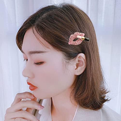 Xqingmei 10 Pieces Color Rhinestone Red Lips Flatback Resin Decor Accessories Crystal Mud Stuffing Cute Charm Embellishments Diy Hair Clip Phone Case Ornament Scrapbook Crafts Suit #TOP3