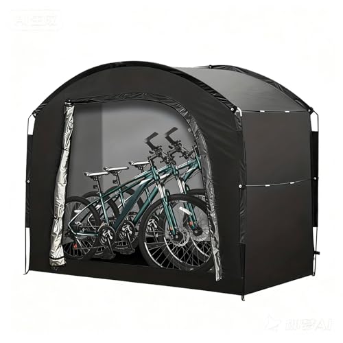 Misssugar5 Fahrradzelt für 4 Fahrräder, 220*150*185cm...