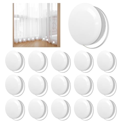 Poids Rideaux Extérieur,Kaluofan 16 Paires Aimant Rideau,Aimant pour Rideaux,Poids Blocs Lestés pour Rideau de Douche,Fond pour Rideau de Douche, nappes,...