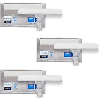 PHILIPS 10W B22 LED T-Bulb, Cool Daylight, Pack of 3