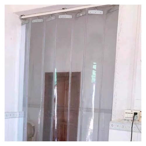 Rideau lanières plastique lisses en PVC durable de 120 x 220 cm pour local industriel