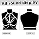 Plus Size Body Harness BH Damenmode Unterwäsche Punk Hollow Cupless BH Punk Gothic Karneval Tanzkostüm