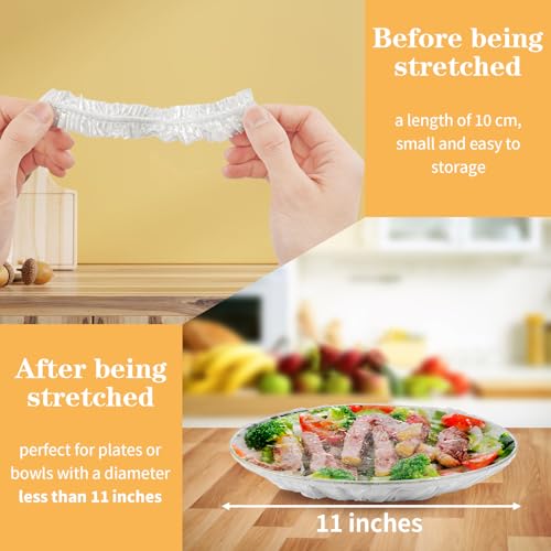 200 Pcs Bowl Covers for Bread Proofing, Plastic Shower Caps for Sourdough Bre...