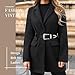 XZQTIVE Women's Leather Belt for Jeans Pants Dresses Fashion Ladies Western Leather Belt Silver Buckle, Black
