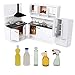 Prettyia Modern Kitchen Set Furniture Model Kit for 1:12 Dollhouse Miniatures Furniture