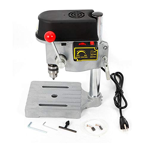 Acesunny Mini-zuilboormachine, toerentalregeling, bankboormachine, tafelboormachine, 220 V, 3 versnellingen, mini-boormachine, houtbewerking, drill perstafel - Afbeelding 6