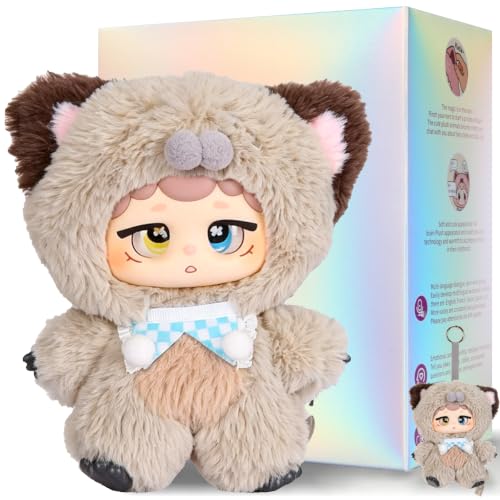 𝐀𝐈-𝐩𝐨𝐰𝐞𝐫𝐞𝐝 Plush Interactive Toy with Multiple Languages Switchable, Mini Communicatible Companion Bauble, Creative Simulated Rechargeable Doll Plaything for Kids Children Ages 3+ (8' High)