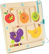 Pidoko Kids Color Sorting Fruits Magnetic Maze - Montessori Educational Toys for Toddlers - Learn...