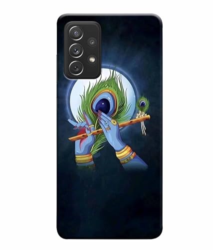 Image of Printed Hard Back Case Cover & Compatible for Samsung Galaxy M32 5G | Krishna Vector Art (Multicolor) - D1200