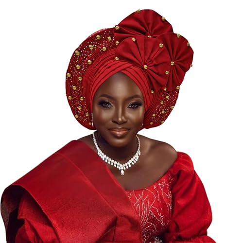 Auto Gele African Head Tie of Nigeria ASO Oke Headwraps