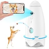 ZRHI Dog Camera with Treat Dispenser - pet Camera Treat Dispenser with Camera 360°View 8X - 2K HD Dog Treat Camera Dispenser with Phone app -Automatic Dog Feeder-pet Feeder Camera White