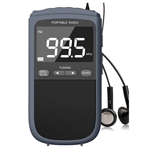 AM FM Walkman Radio:900mAh Rechargeable Portable Transistor Pocket Radio with Best Reception Digital Tuning, LCD Screen,Stereo Earphone Jack, Sleep Timer and Alarm Clock for Jogging,Walking