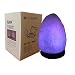 HOCINA Natural Himalayan Rock Salt Mini Lamp Multi Color Change with Wood Base, USB Powered & LED (Bulbs Included) For Baby Room 1.8lbs 4 inch