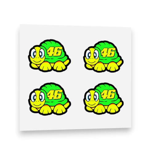 Autocollant en vinyle Jaune fluo 2012 Tortue fluo (4 x 1 pouce)