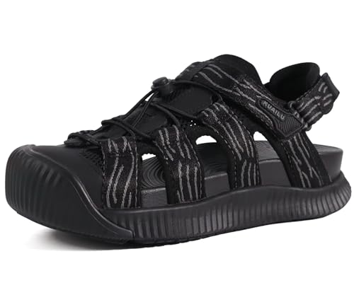 KuaiLu Womens Closed Toe Orthopedic Sandals