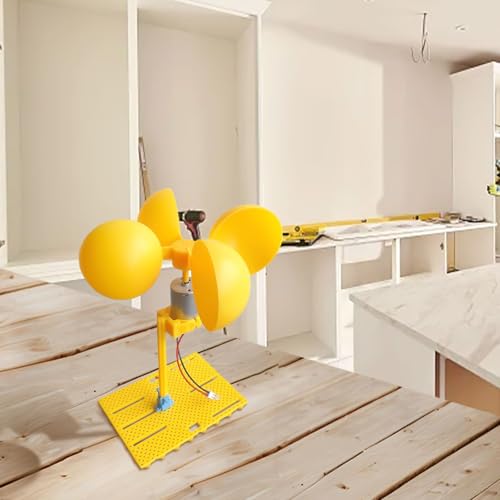 [Esperienza di apprendimento pratico] Impegnati nell'assemblaggio fai da te con questo kit generatore a turbina eolica, progettato per scopi educativi e innovazione.