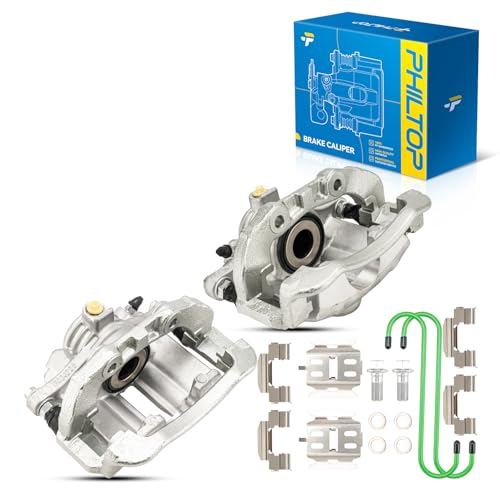Image of PHILTOP Rear Brake Caliper for Chevrolet S10 Blazer GMC Sonoma Jimmy 2pc | Fits 1998-2005 Chevrolet S10, Blazer, GMC Sonoma, Jimmy, Oldsmobile Bravada, Isuzu Hombre - rear position