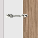 Homlux Heavy Duty Stainless Steel Latch Lock Sliding Door Matte Black Privacy Barn Door Lock for Garage Gates and Shed Doors 1PCS