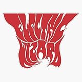 Electric Dark Red Wizard Sticker Decal 5'