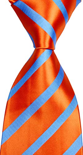 Jacob Alex #38803 Classic Necktie Elegant Striped Tie Woven Jacquard Silk Men's Suits Ties #TOP2