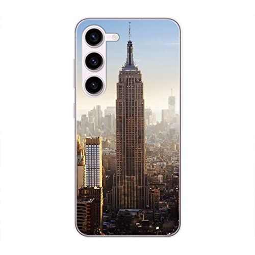 Coque Samsung S23+ König Design en TPU antichoc motif Empire State Building