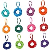 Kisangel 192 Stück Teiliges Nachfüllset für Webrahmen Elastische Potholder Bänder Farben DIY Bastelbedarf für Kreative Handarbeiten für Zuhause und