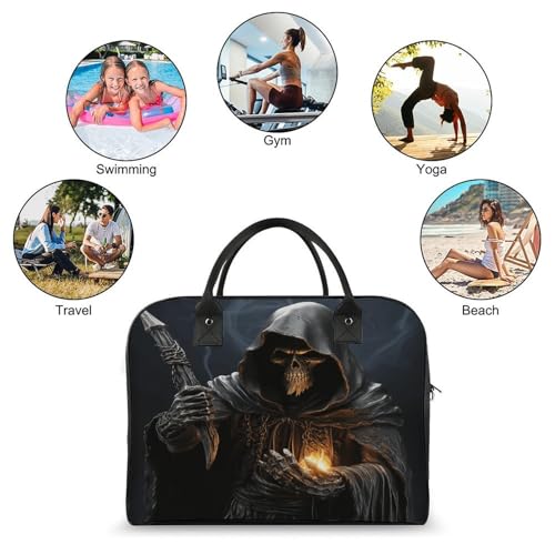 Bolso para portátil Grim-Reaper con correa y asa ajustables miniatura 4