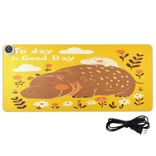 Tapis de souris chauffant en polyuréthane haute densité 80 x 33 cm