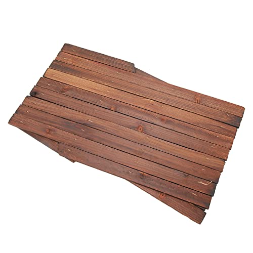 Clôture extensible en pin avec support pour plantes grimpantes - 8