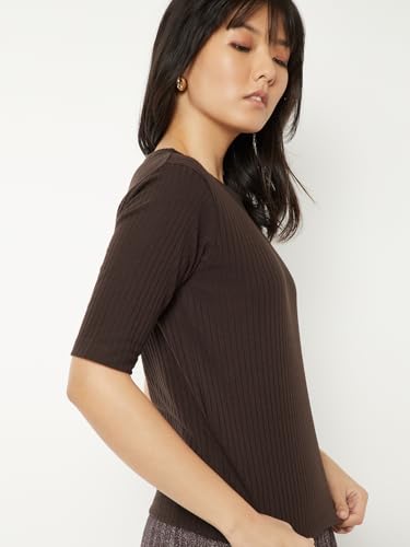 Image of Max Plus Size Women Ribbed T-Shirt