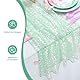 H HOMEWINS Glitzer Tischläufer 30×305 cm - Grün Sequin & Polyester, Wiederverwendbar, Festliche Tischdeko für Kindergeburtstag, Hochzeit, Party, Event