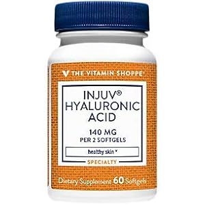The Vitamin Shoppe Injuv® Hyaluronic Acid 140MG (Rooster Comb Extract), Supports Healthy Skin (60 Softgels)